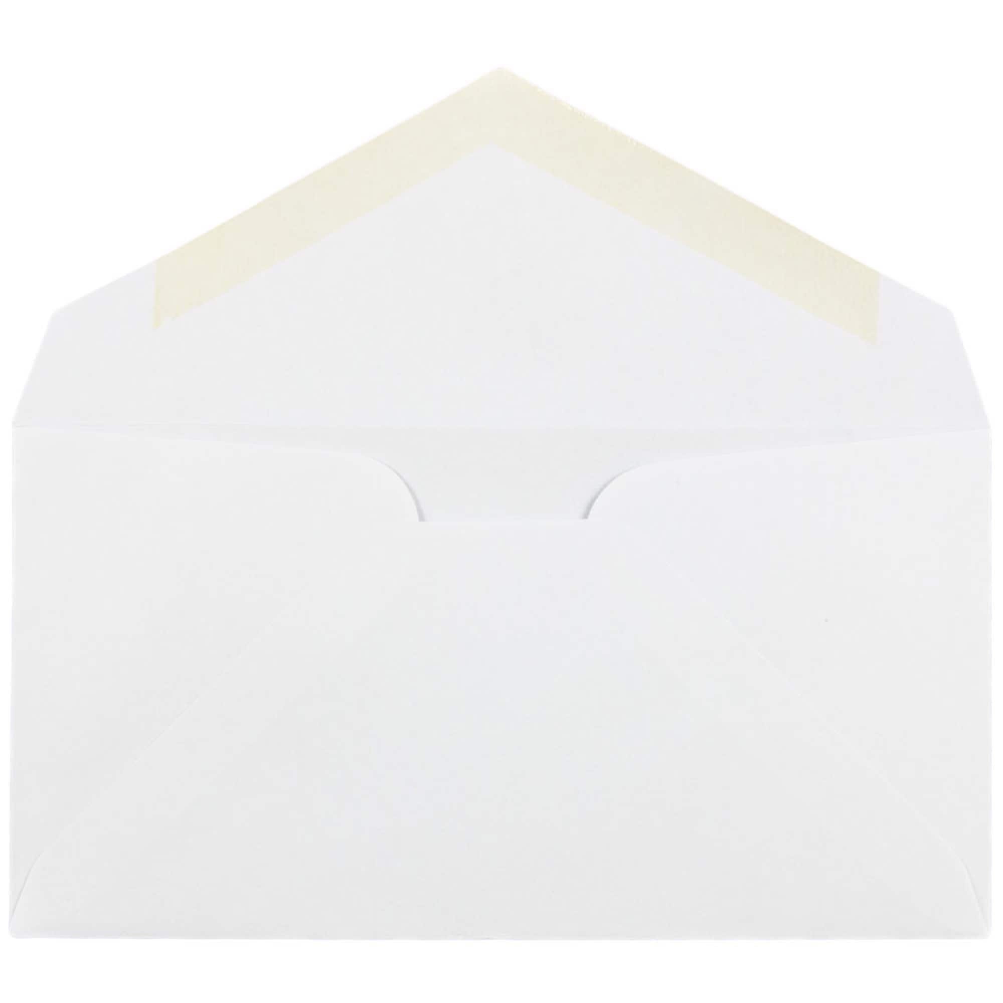JAM Paper 3.875" x 7.5" White Monarch Commercial Envelopes